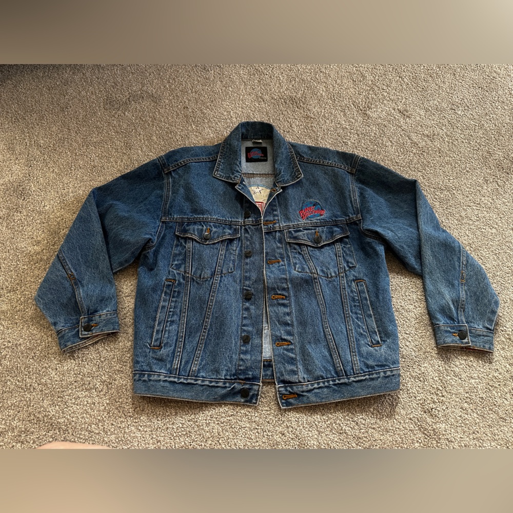 Vintage 1991 Planet Hollywood Denim Jacket